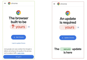 Lažna posodobitev za brskalnik Chrome zbira osebne podatke na telefonih z Androidom