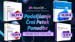 Podaljšan Črni petek: Microsoft Office že od 15 € in Windows 11 že od 10 € na Keysoff-u!