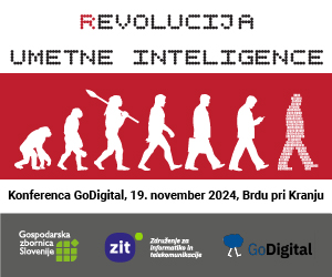 Revolucija AI - Rezervirajte si čas za konferenco GoDigital, ki bo 19. 11. 2024 na Brdu pri Kranju.